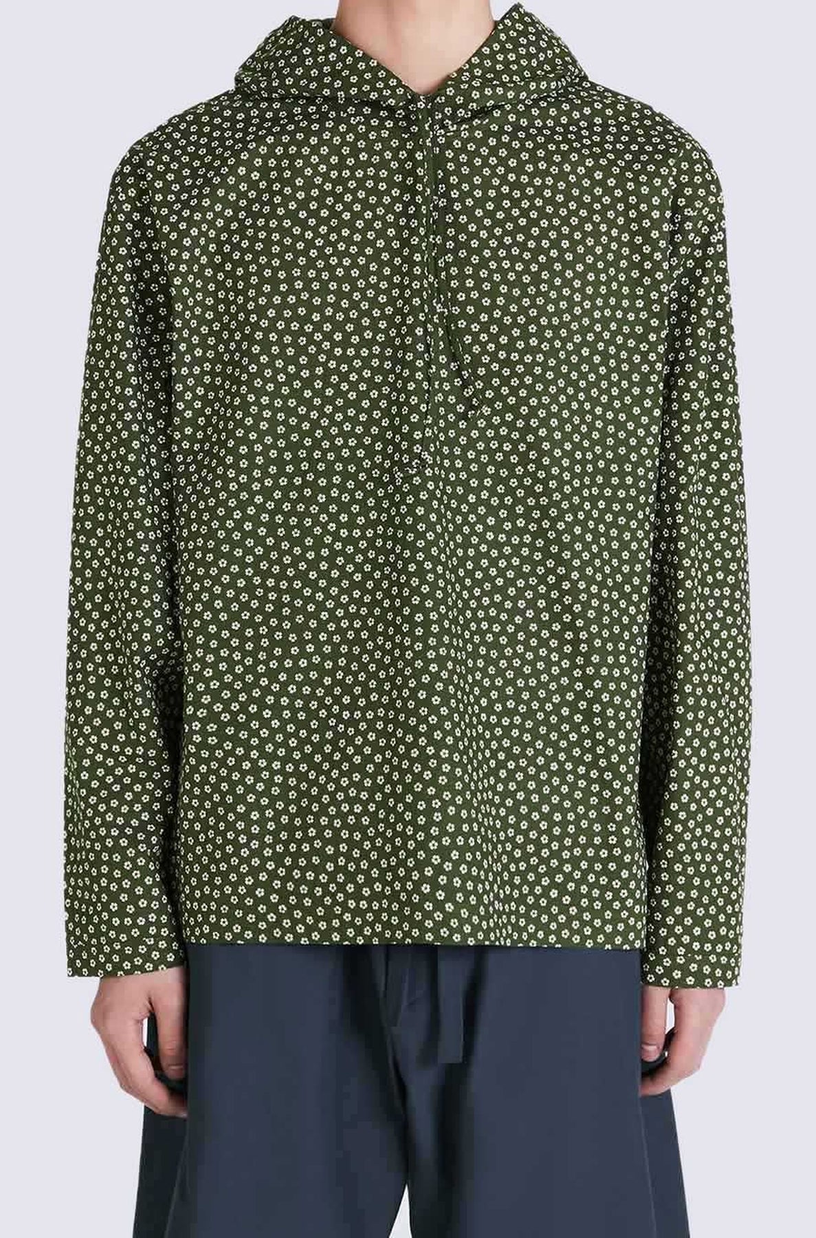 Sweatshirt à capuche Sakura Flower - Dark Khaki