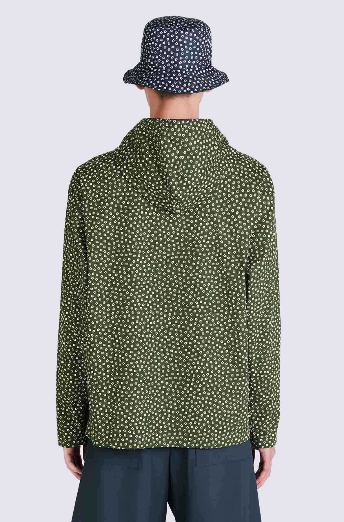 Sweatshirt à capuche Sakura Flower - Dark Khaki