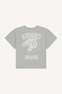 T-shirt Boxy Varsity - Pearl Grey