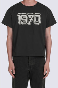 T-shirt Boxy Varsity - Black