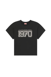 T-shirt Boxy Varsity - Black