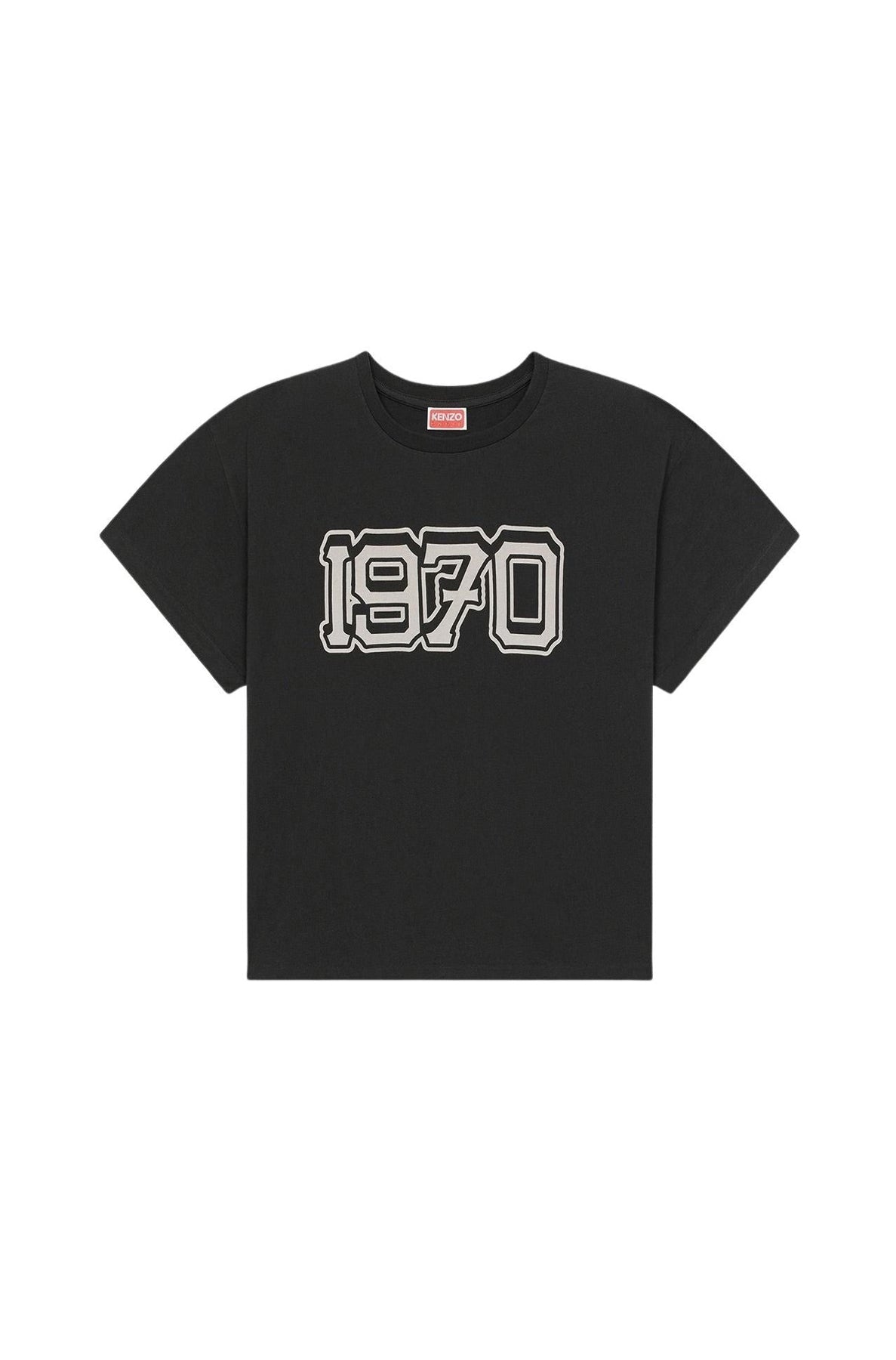 T-shirt Boxy Varsity - Black