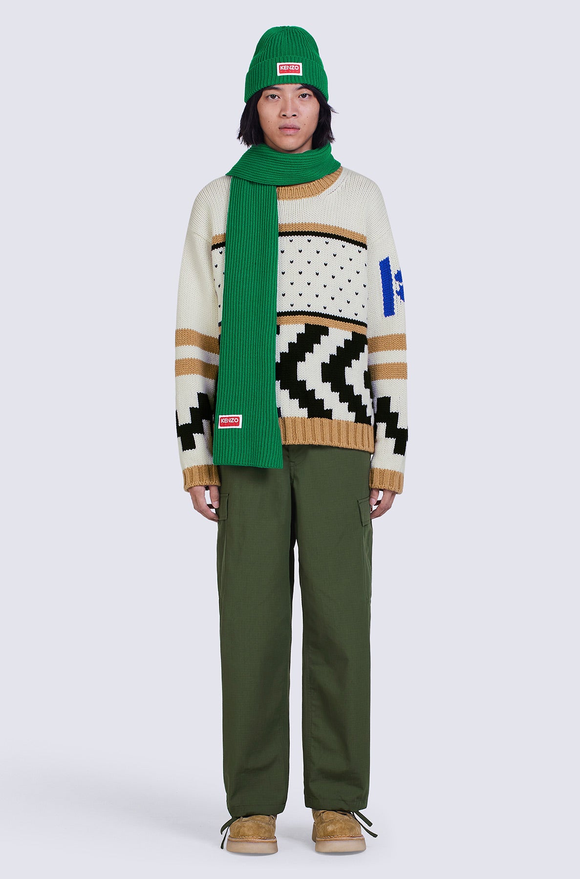 Écharpe en laine - Grass Green