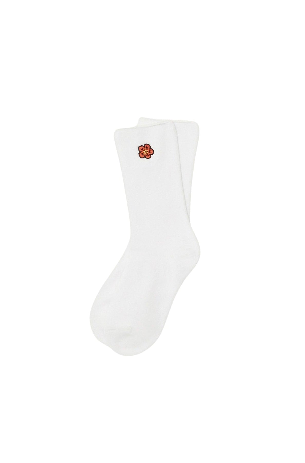 Boke Flower Crest Socks - White