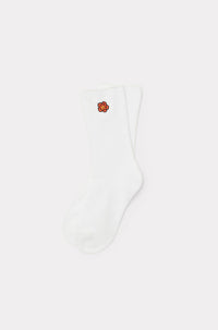 Boke Flower Crest Socks - White