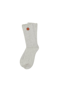 Boke Flower Crest Socks - Pearl Grey