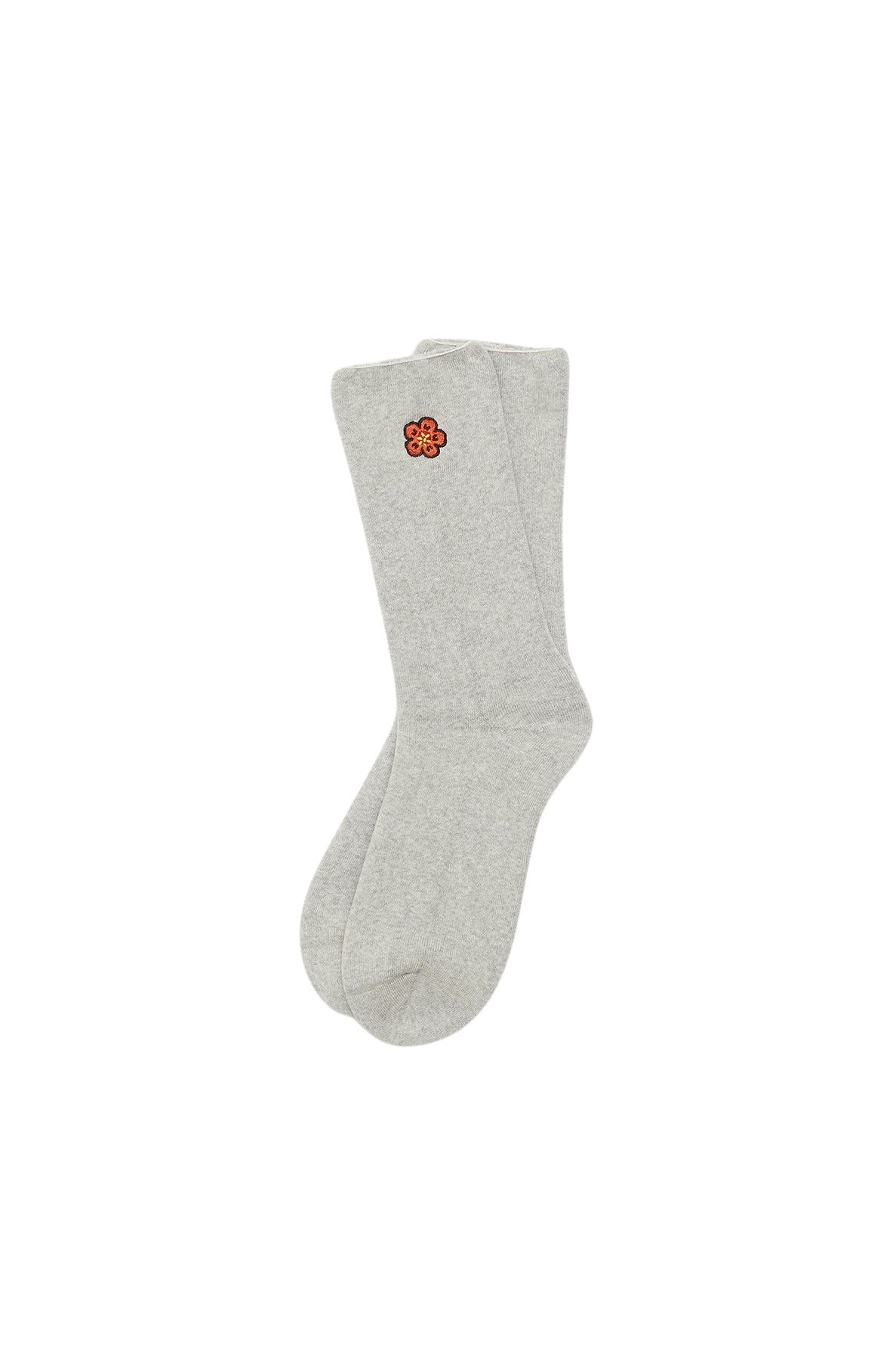 Boke Flower Crest Socks - Pearl Grey