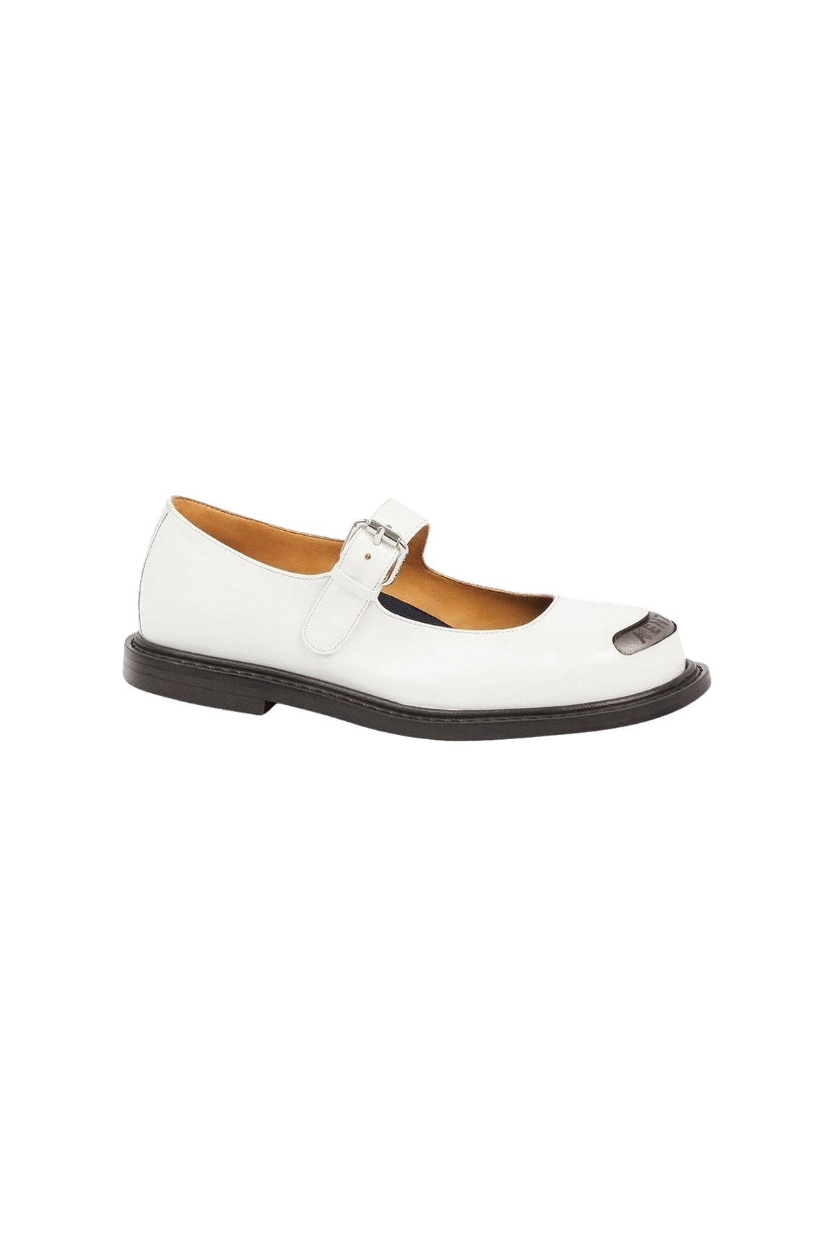 Kenzosmile leather Mary Jane Derbies - White