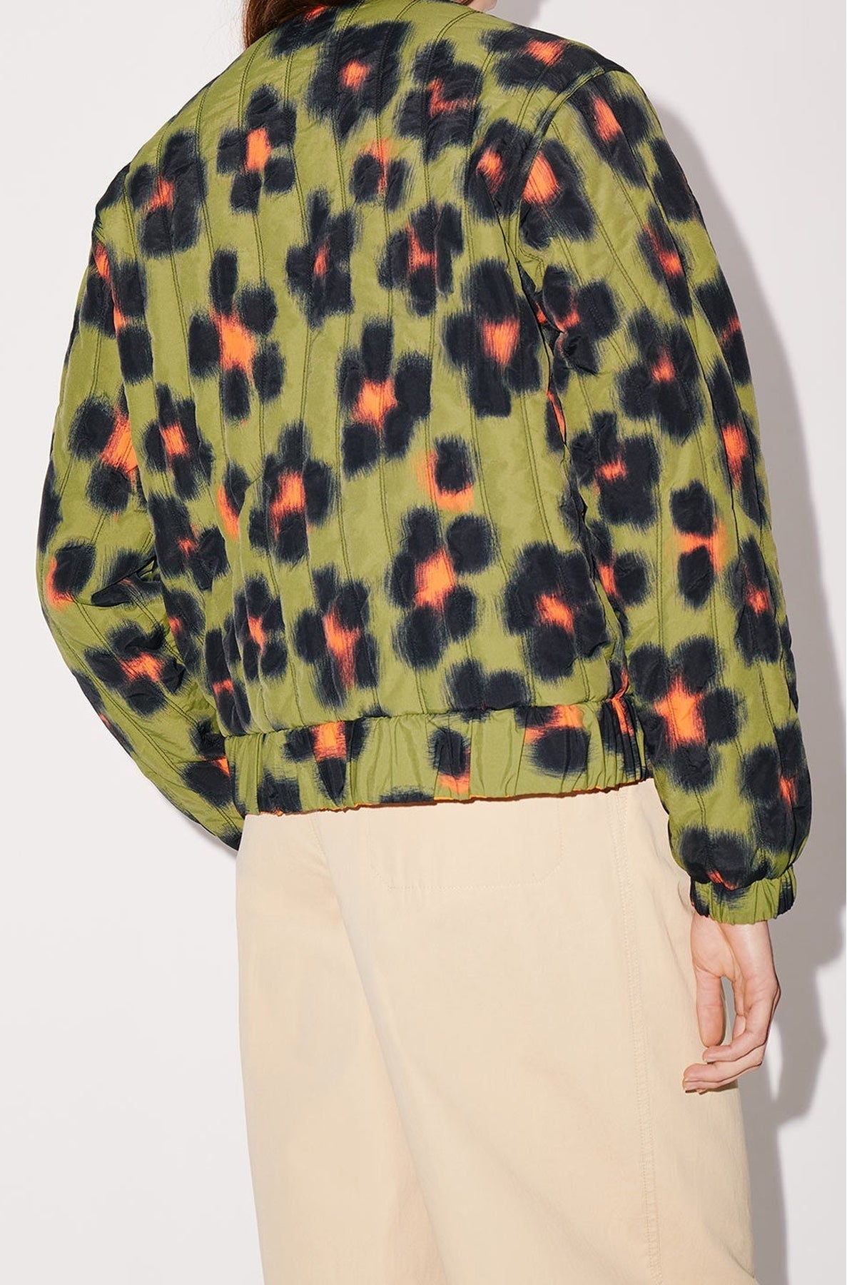 Bomber Hana Leopard réversible - Khaki