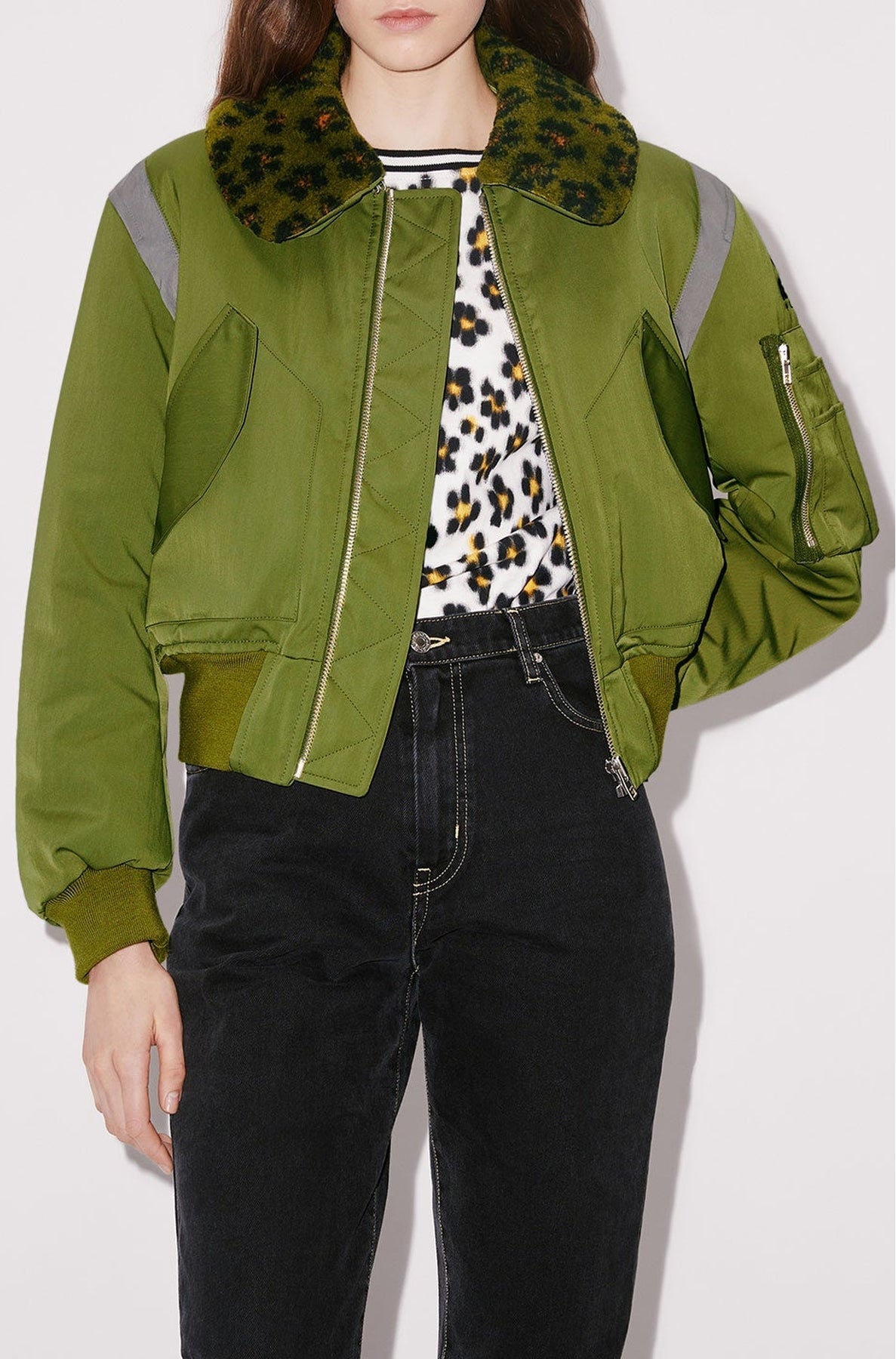 Bomber "Hana Leopard" - Khaki