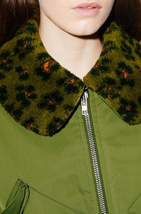 Bomber "Hana Leopard" - Khaki