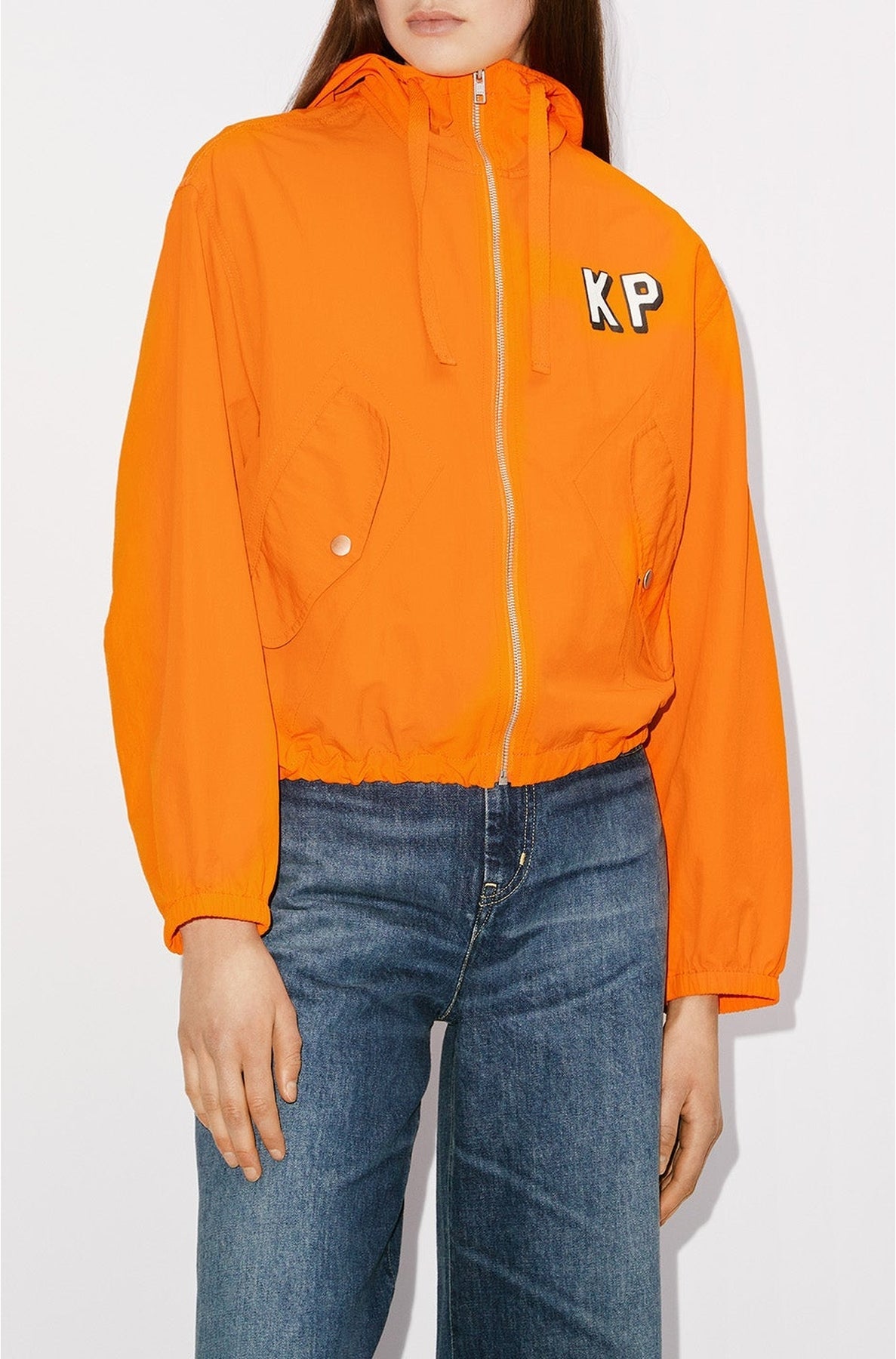 Bomber à capuche - Medium Orange