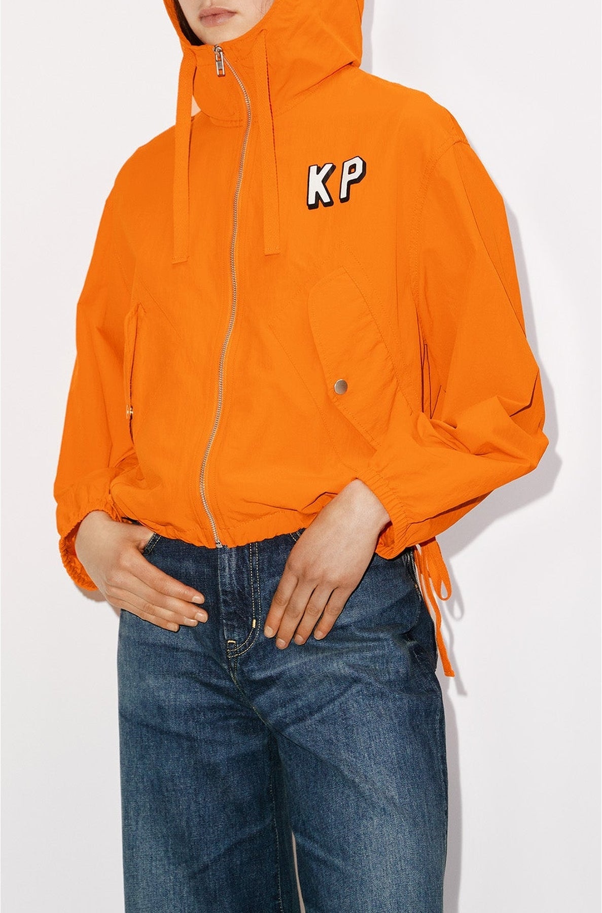 Bomber à capuche - Medium Orange