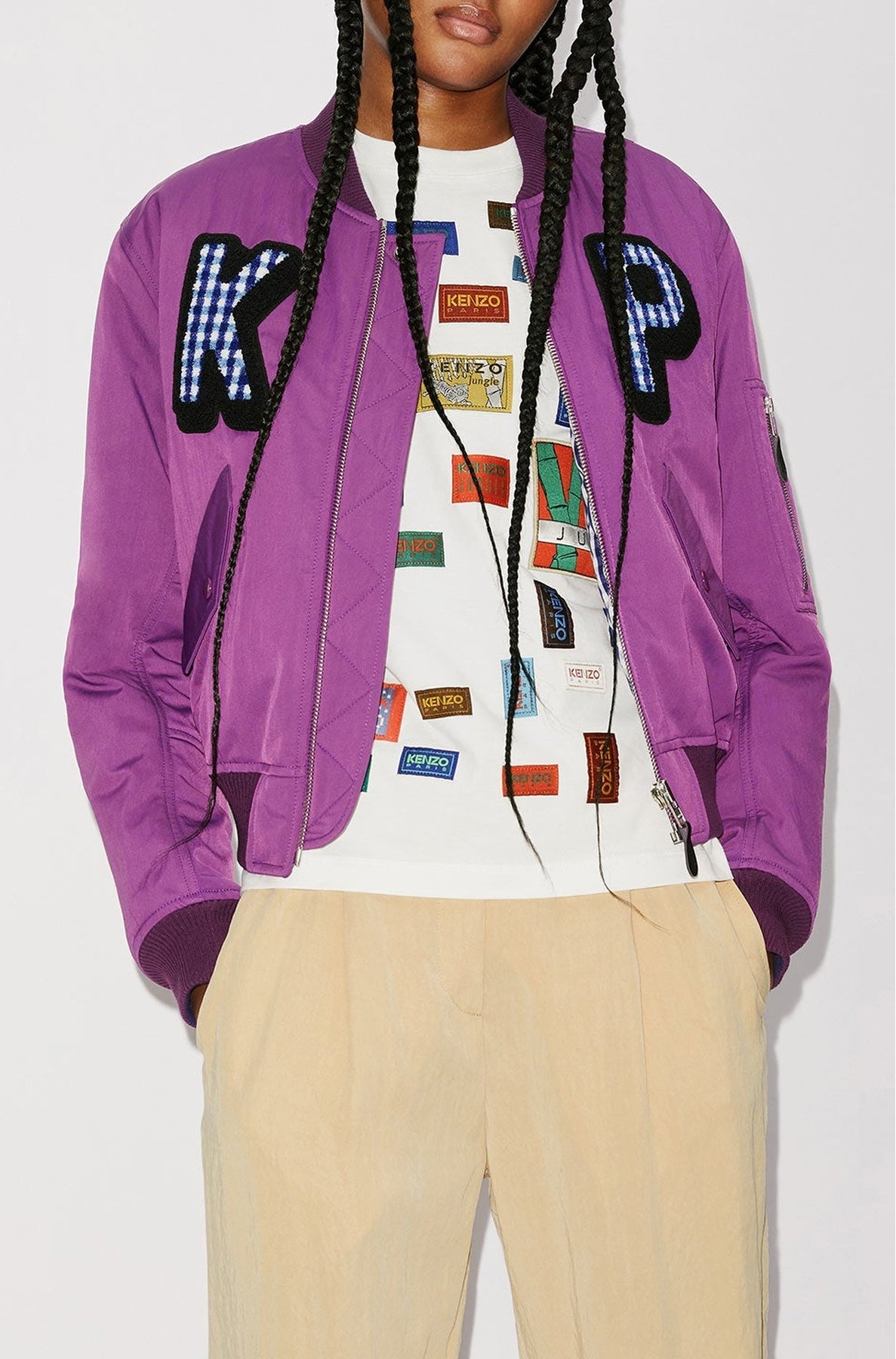 Bomber rétro "Kenzo Paris - Purple