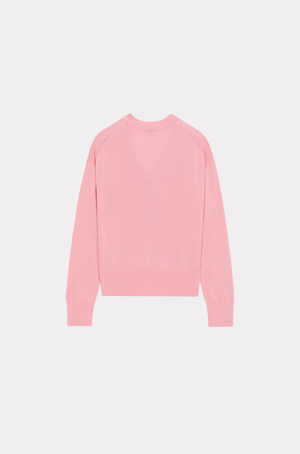 Cardigan brodé 'Boke Flower' en laine - Rose