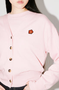 Boke Flower embroidered wool cardigan - Faded Pink
