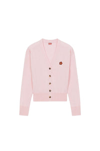 Boke Flower embroidered wool cardigan - Faded Pink