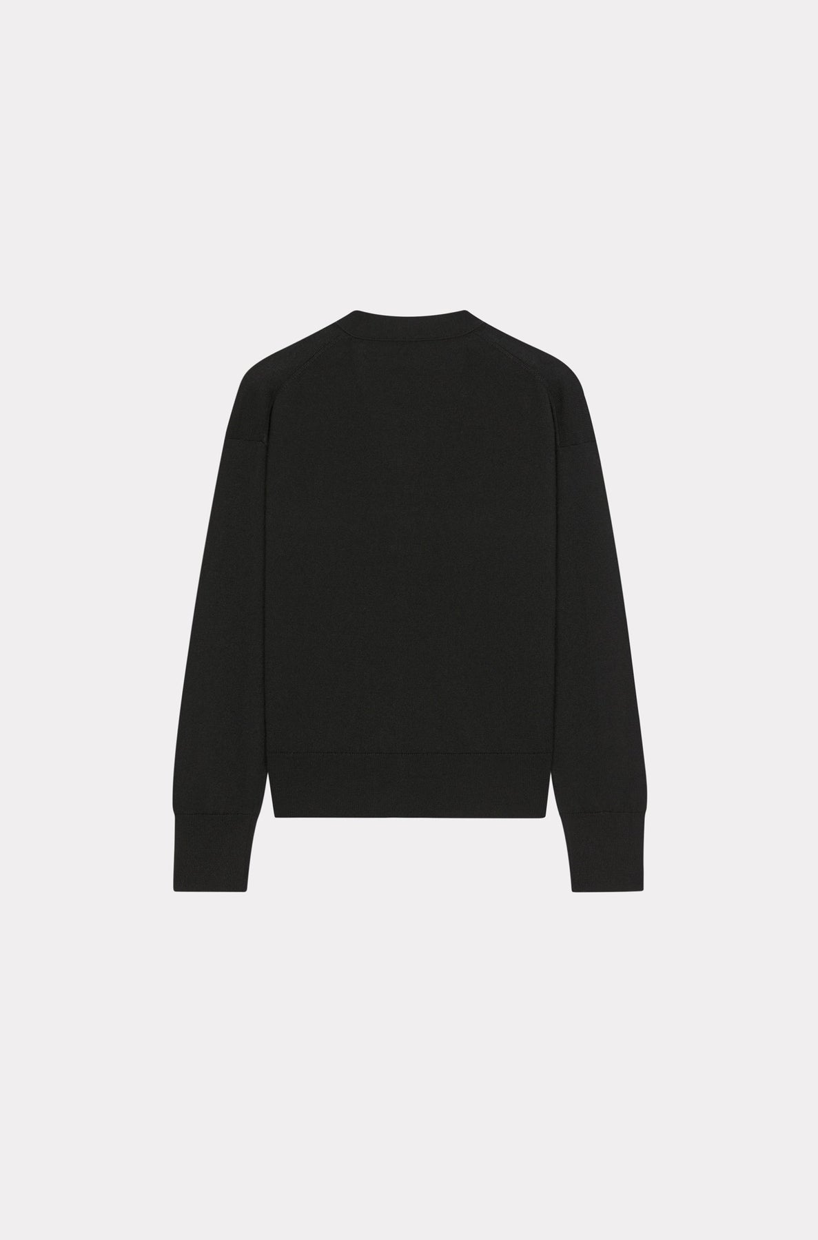 Boke Flower embroidered wool cardigan - Black
