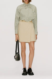 Chemise oversize vichy "BOKE FLOWER" - Golden Yellow