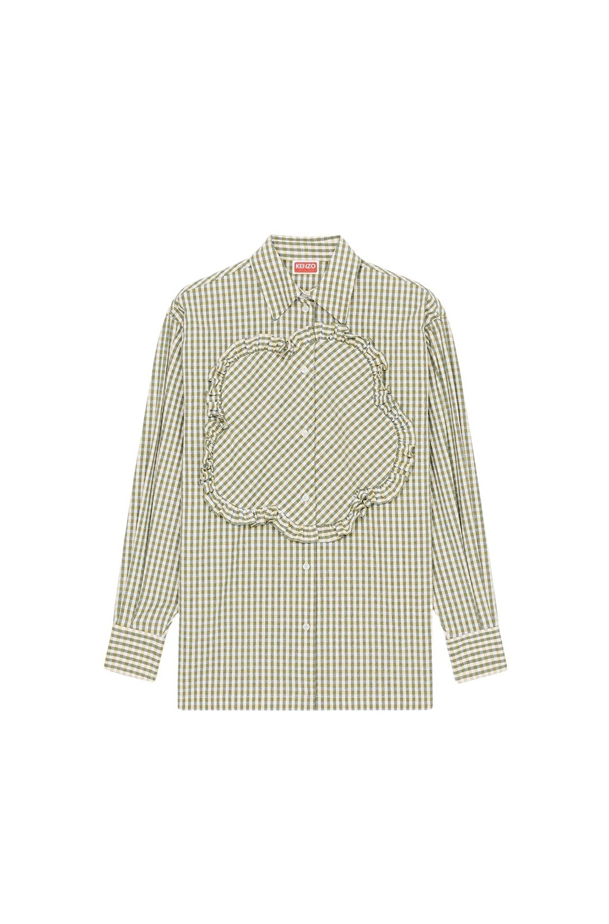 Chemise oversize vichy "BOKE FLOWER" - Golden Yellow