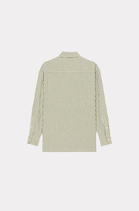 Chemise oversize vichy "BOKE FLOWER" - Golden Yellow