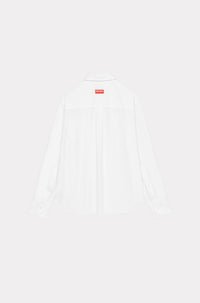 Chemise droite col Claudine - Off White