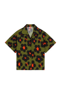 Chemise boxy Hana Leopard - Khaki