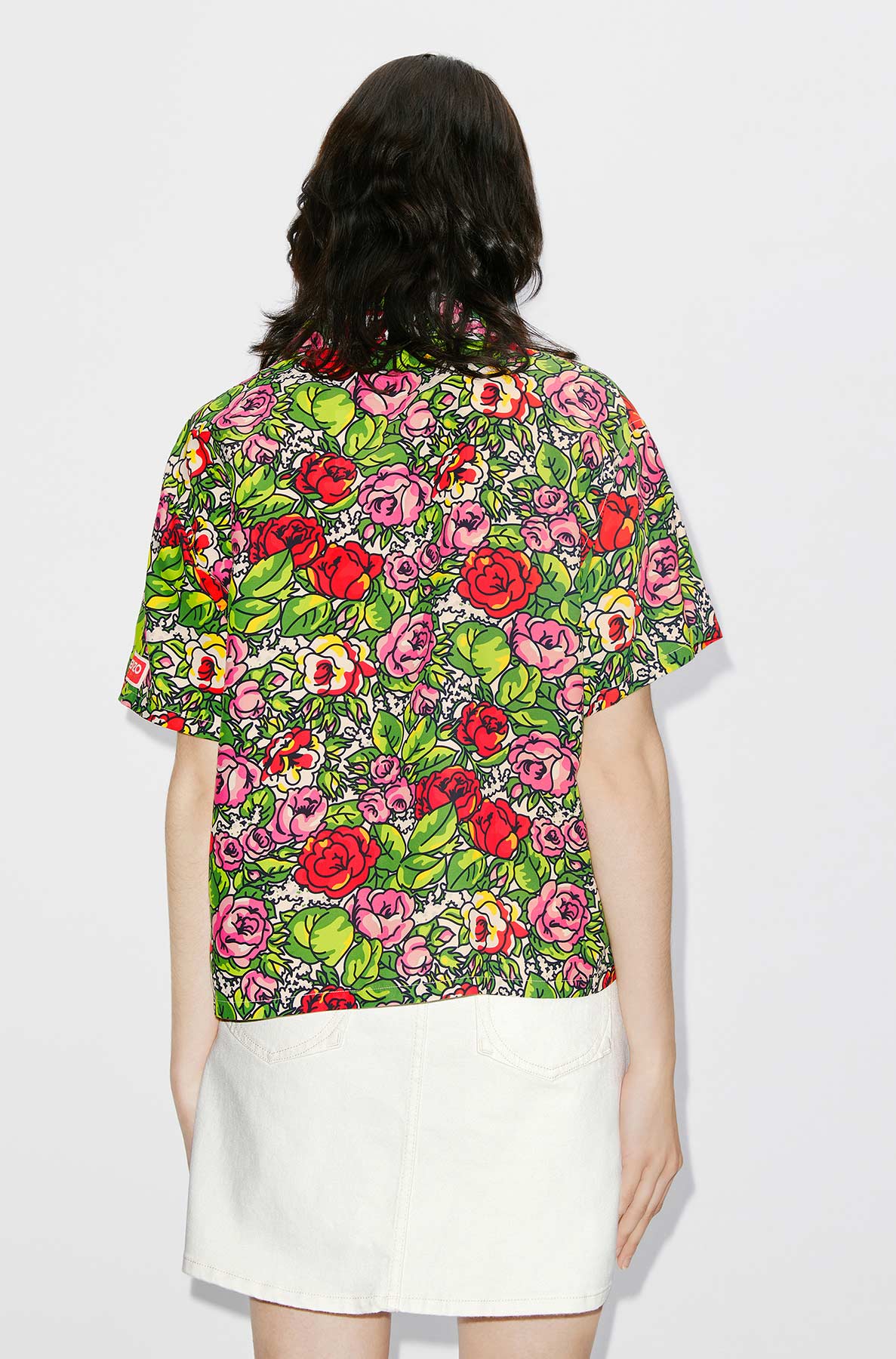 Chemise boxy "Hawaiian Flower" - Off White