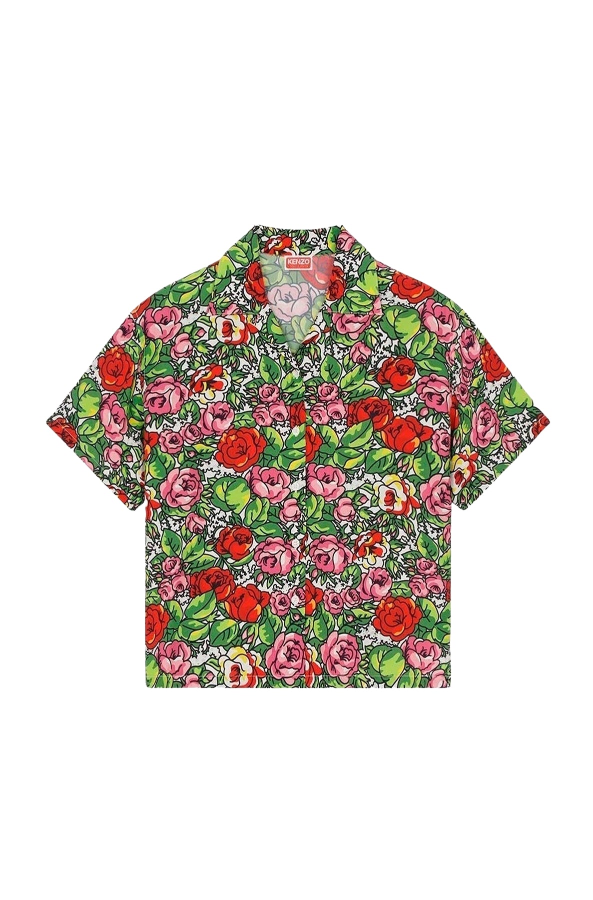 Hawaiian Flower boxy shirt - Off White