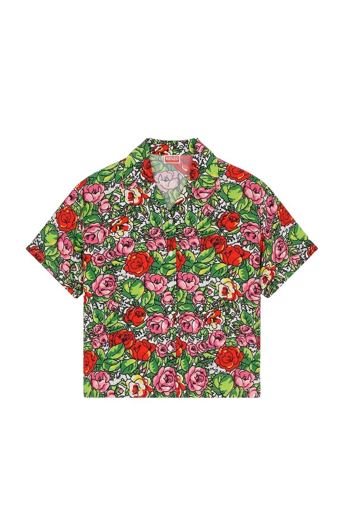 Chemise boxy "Hawaiian Flower" - Off White