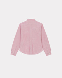 Chemise slim brodée "Boke Flower" - Cherry