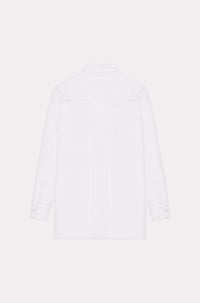 Boke Flower embroidered oversized shirt - White
