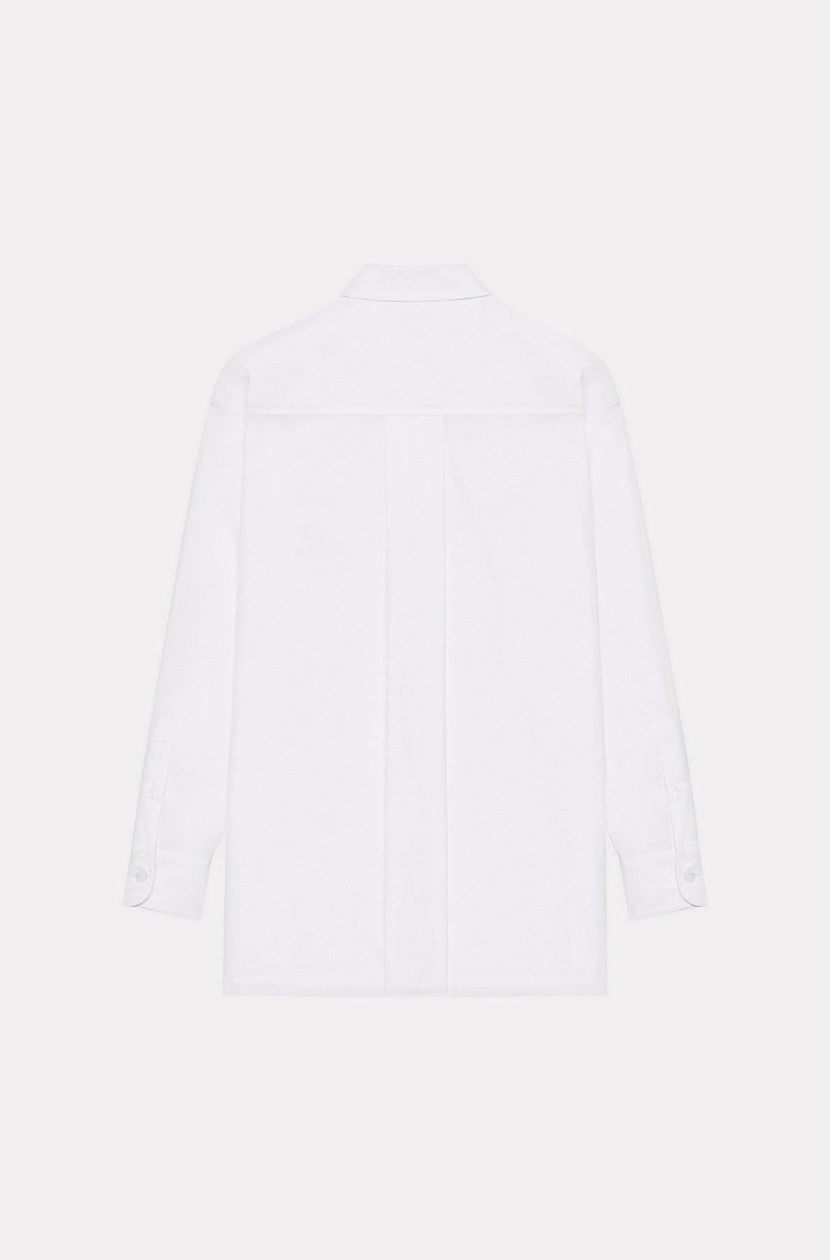 Boke Flower embroidered oversized shirt - White