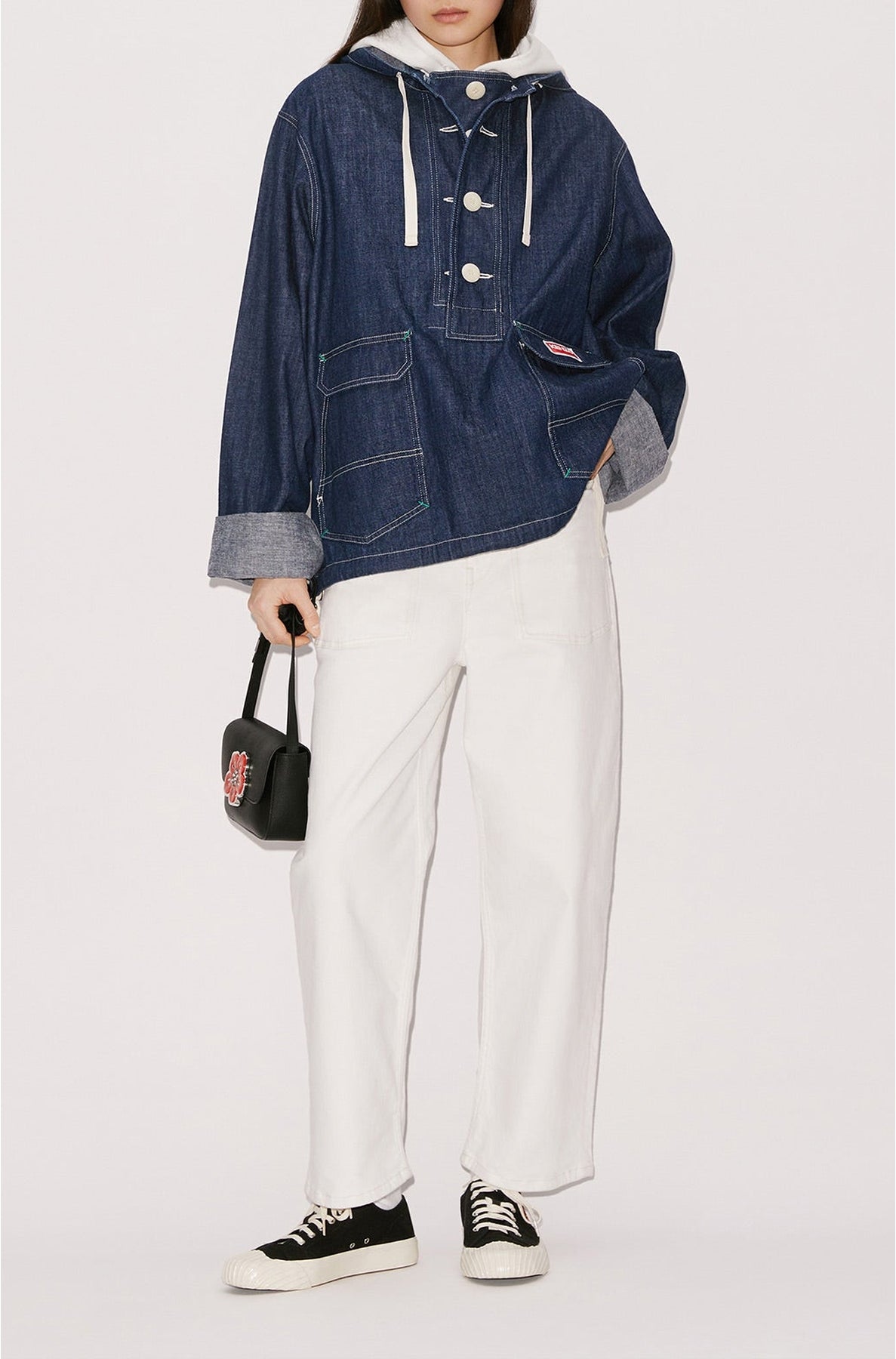 Surchemise en denim light - Rinse Blue