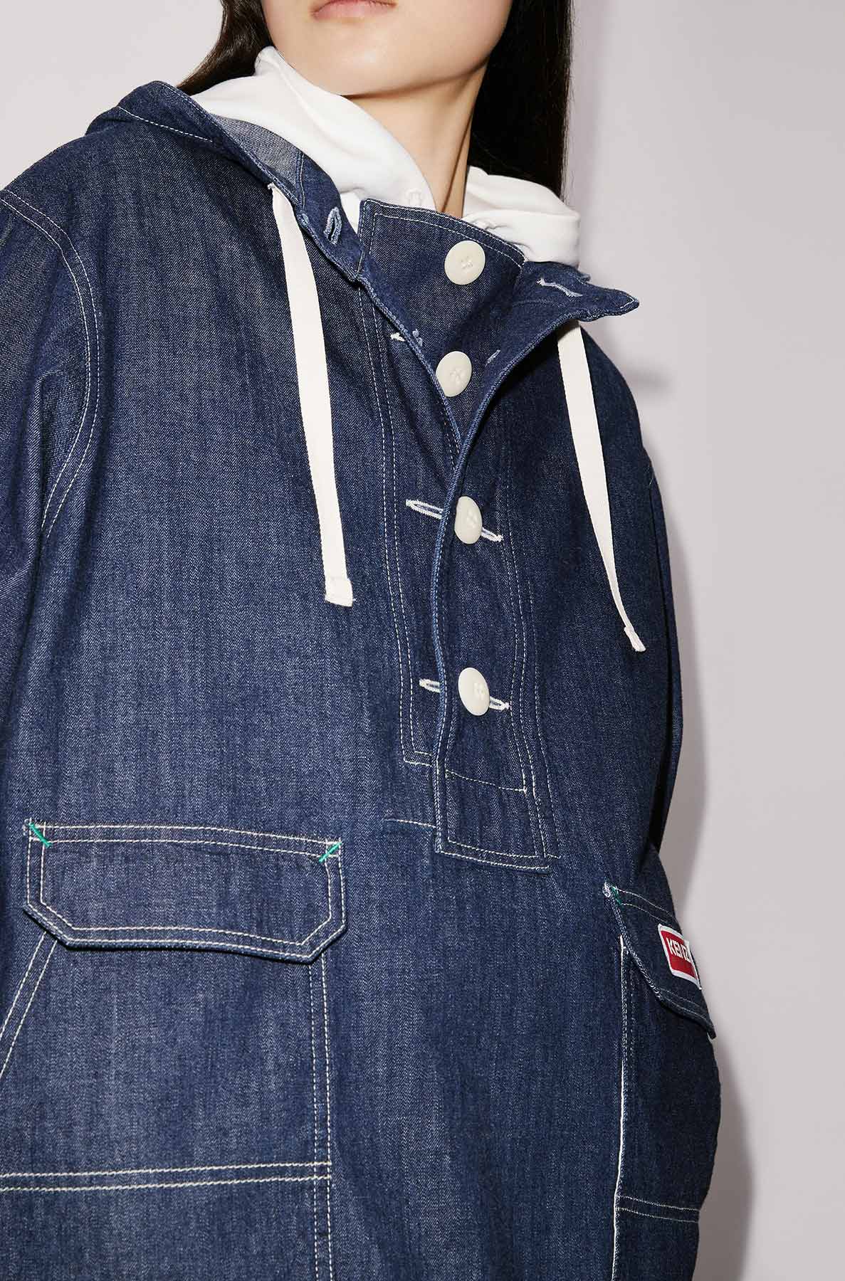 Surchemise en denim light - Rinse Blue