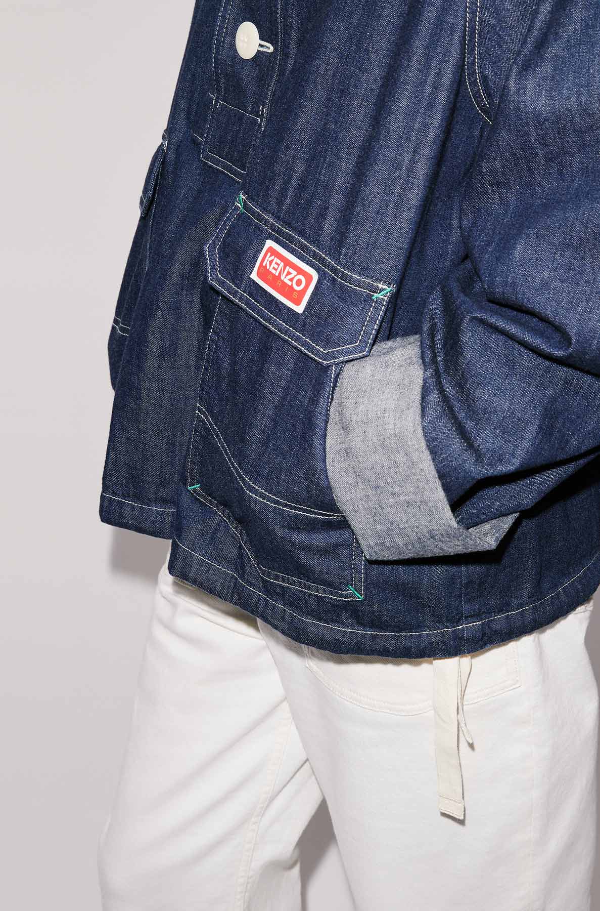 Surchemise en denim light - Rinse Blue