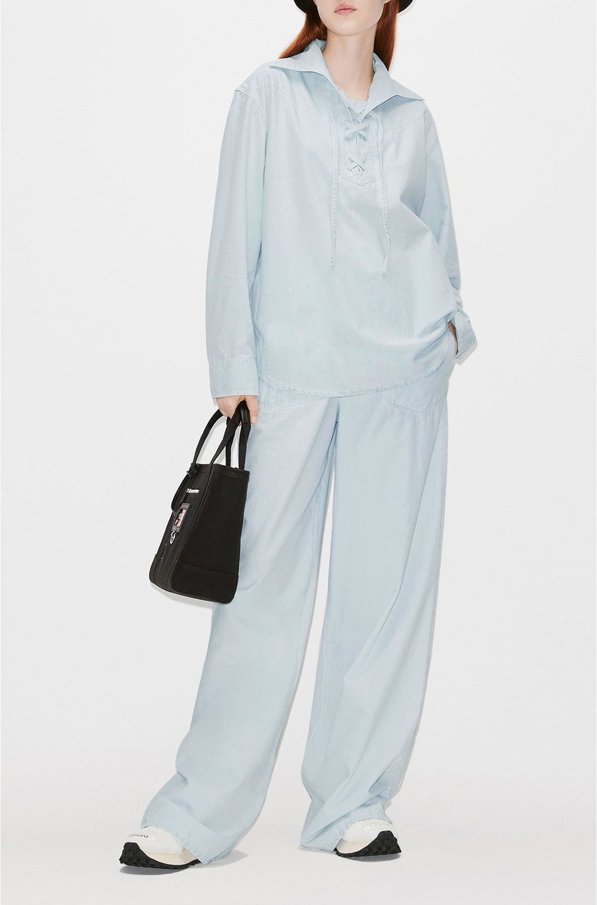Surchemise en denim - Bleached Blue