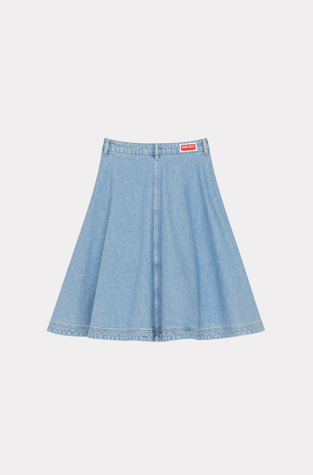 Jupe denim flare - Bleached Blue