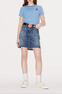 Dark Stone Short Denim Skirt