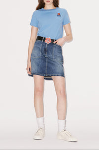 Short denim skirt - Dark Stone Blue Denim