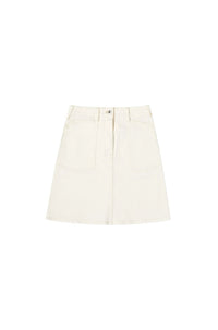 Jupe courte denim - Bleached White