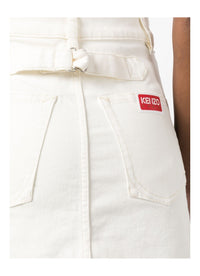 Jupe courte denim - Bleached White