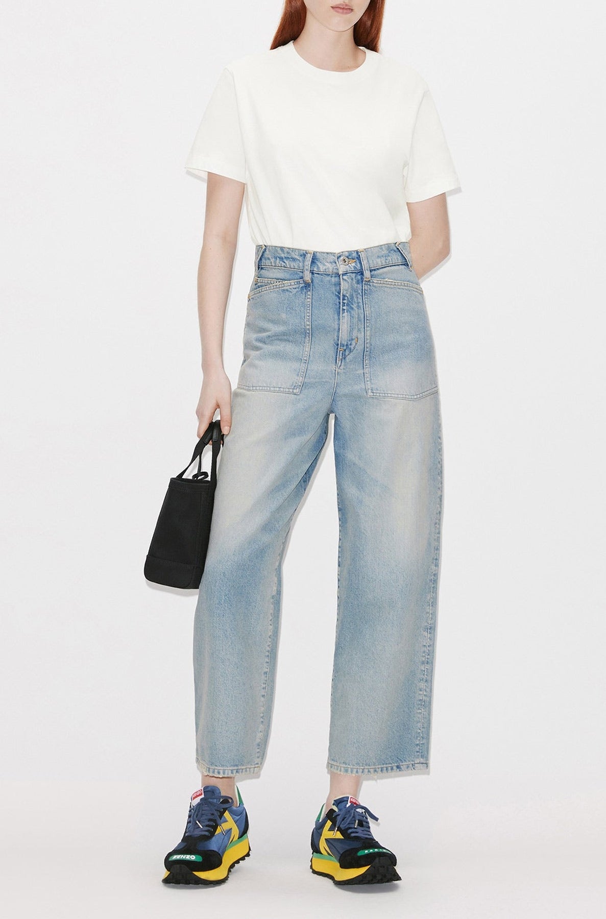 Jean carotte ajusté St Bleach Dirty - Stone Dirty Blue