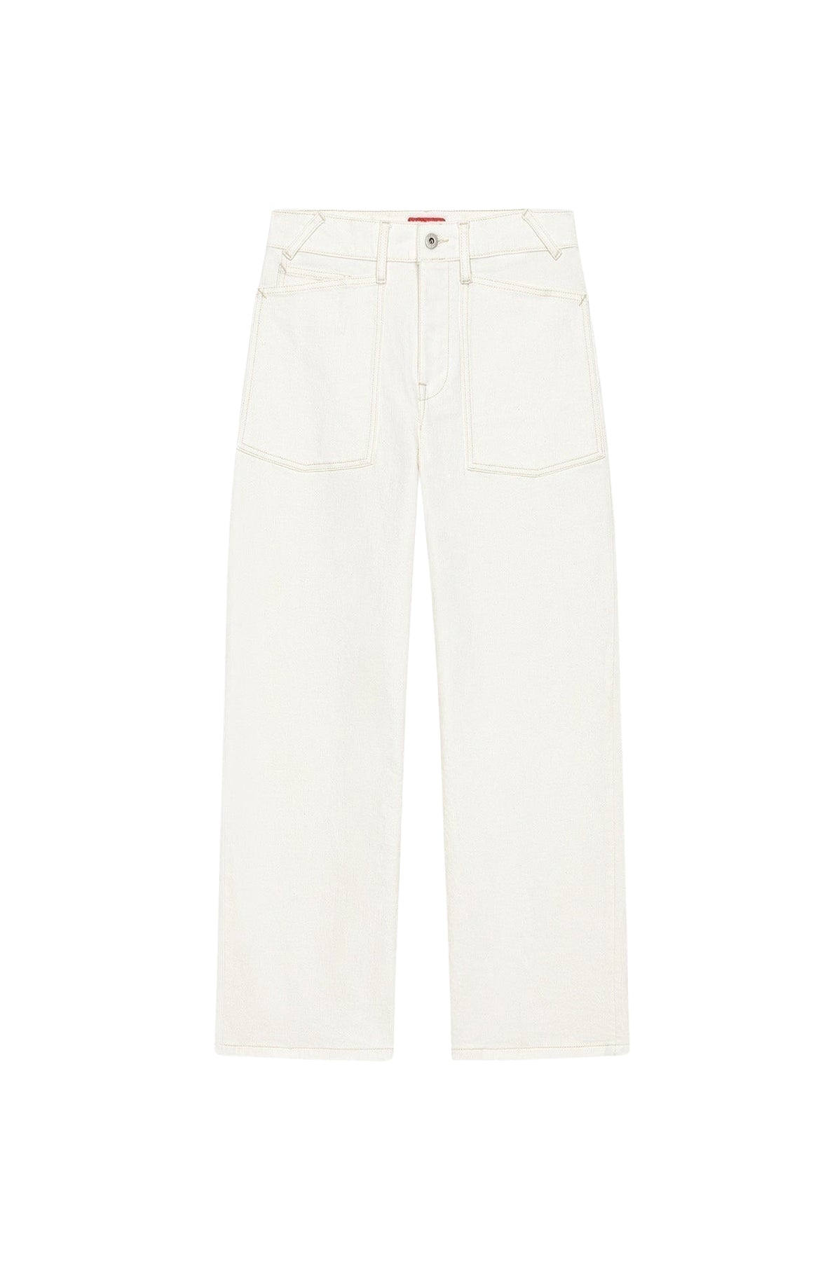 Jean carotte - Bleached White