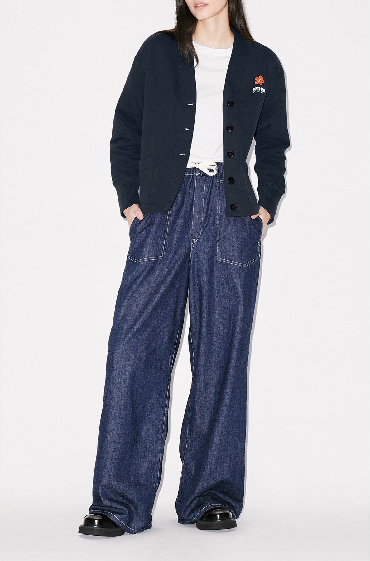 Jean en denim Wide Sailor - Rinse Blue