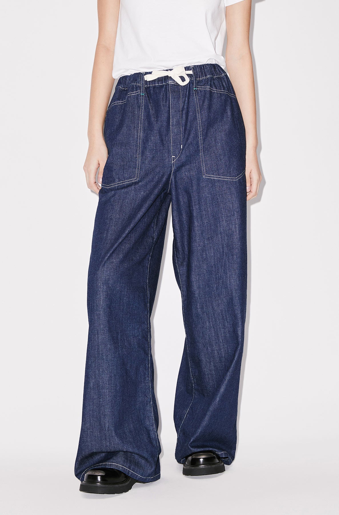 Jean en denim Wide Sailor - Rinse Blue