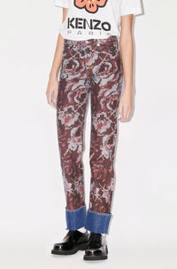 Printed Straight Fit Jeans