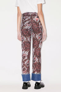 Printed Straight Fit Jeans