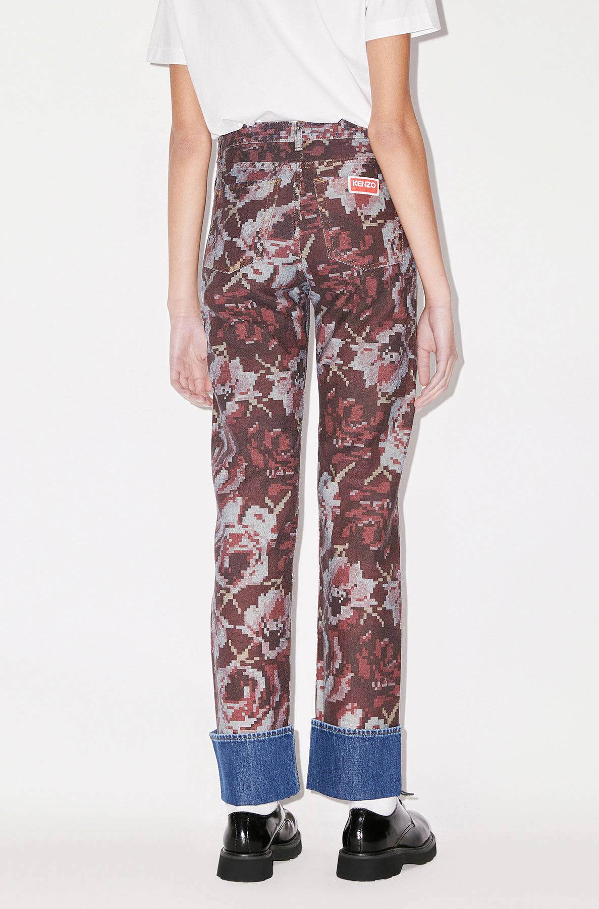 Jean droit Asago "Kenzo Pixel" - Medium Red