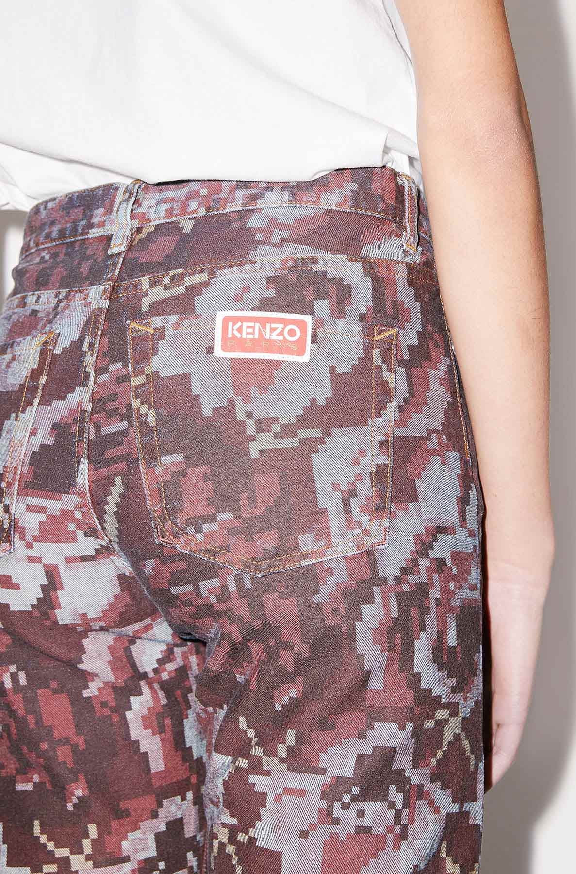 Printed Straight Fit Jeans